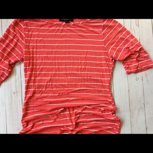 Striped coral shirt